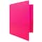 JAM Paper Heavy Duty Plastic 2-Pocket Folders, 6ct.